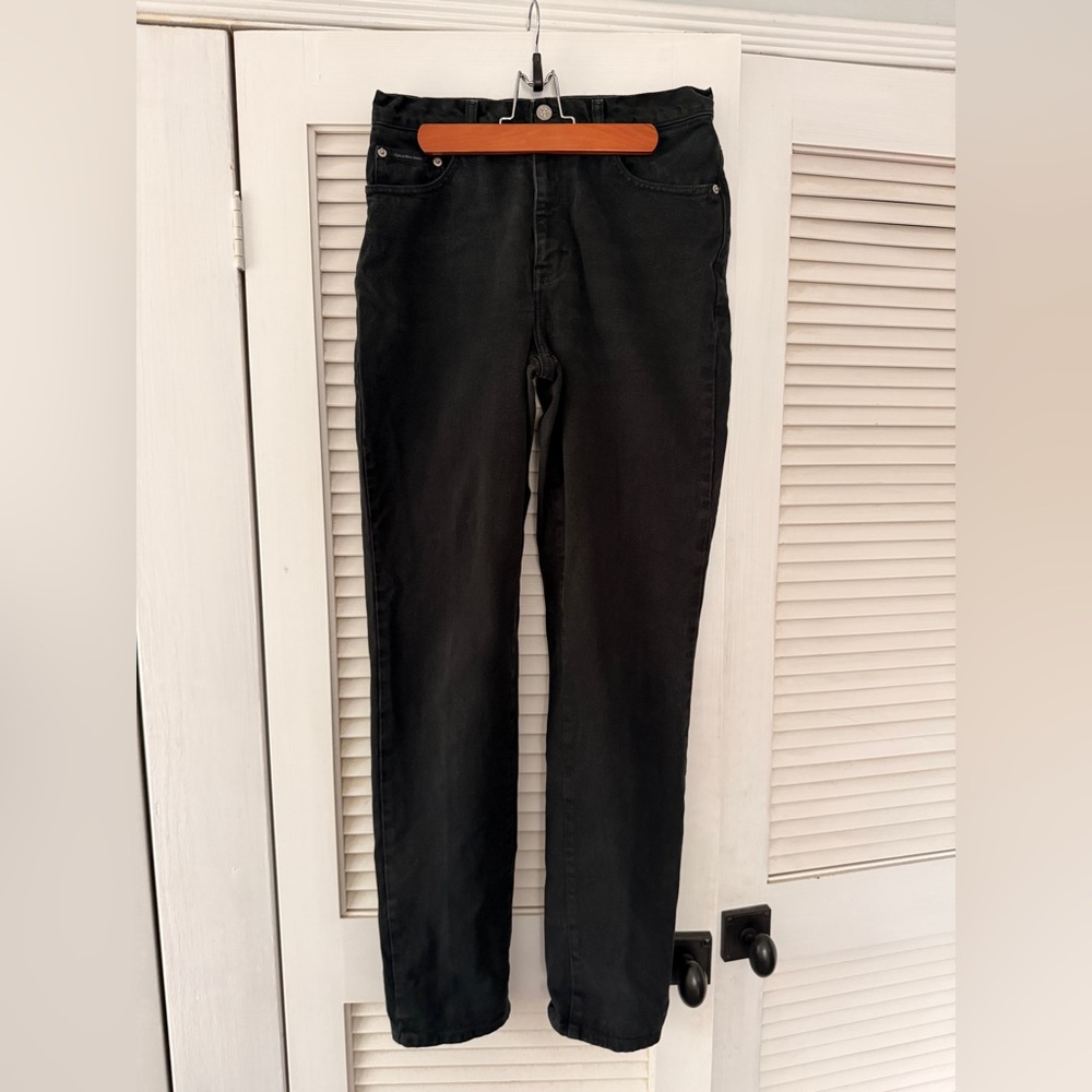 Vintage Calvin Klein Dark Black Denim Jeans size 6 - Perfect Condition